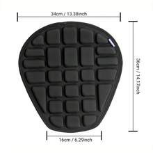 1Pc Motorcycle Seat Cushion Black Breathable Comfortable Seat Four Seasons Use Motocross Comfort Cushion Motorbike Seat Cushion Cycling Accessories Rider Gift