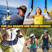 Juego de 3 piezas: 1 par de mangas refrescantes de verano y 1 protector solar para la cara, mangas para conducir al aire libre, pesca y ciclismo, Protección para Ciclismo,Ropa de Protección Solar,Cubierta Ligera,Mangas Transpirables,Textura Suave,Material que absorbe la humedad,Cubierta de Brazo - Azul - Ver 7