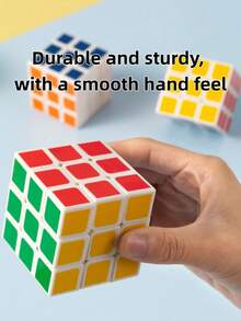 1pc New 3x3x3 Speed Cube, Compact & Portable, 6 Vibrant Colors For Easy Observation, Suitable For Relaxation And Practice In Any Occasion, Great Christmas Or Birthday Gift - Multicolor - View 6