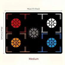 Basketball Footwork Training Mat, With Noise Reduction And Anti-Slip Design, Improve Dribbling And Circling Skills | Silent Practice Mat | Durable Indoor Shooting Training Tool