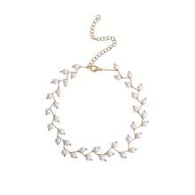 1 pieza Collar gargantilla minimalista de aleación y resina con cuentas de turquesa (hecho a mano, longitud ajustable, cantidad y textura de cuentas de turquesa variadas)