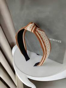 Set Girls' Delicate Floral Embroidered Mesh Headbands, Minimalist & Sweet Hair Accessories ,Hair Hair Hoop