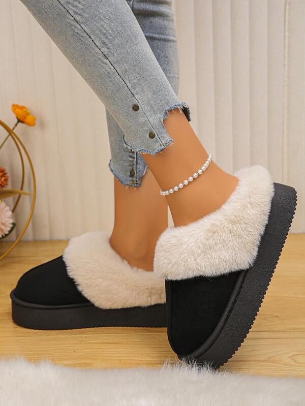 ملابس منزلية كاجوال جديدة عصرية مبطنة بالفرو للمقاسات الكبيرة