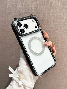 1 Ốp lưng điện thoại hình mèo đính đá lấp lánh màu đen tương thích với iPhone 17, 17 Pro, 17 Air, 17 Pro Max, 11, 11 Pro, 11 Pro Max, 12, 12 Pro, 12 Pro Max, 13, 13 Pro, 13 Pro Max, 14, 14 Pro, 14 Plus, 14 Pro Max, 15, 15 Pro, 15 Plus, 16, 16 Pro, 16 Pro Max, 16 Plus - Nhẫn kim cương đen hình mèo lấp lánh - Xem 6
