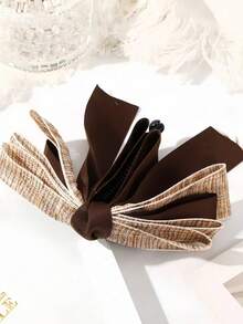 Ribbon Bow Banana Hair Clips For Women Girl,1PC Vertical Ponytail Claw Clip Korean Style Bowknot Ponytail Claw Large Banana Clip For Thick Hair Accessories, Claw Clips, Hair Claws, Hair Slide, Hair Barrettes