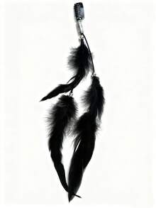 3pcs Snap Button Artificial Feather Boho Style Feather Tassel Hair Clips, Suitable For Women's Daily Use, Hair Slide, Hair Barrettes