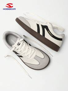 HOBIBEAR 男女简约鞋，轻便运动鞋，软橡胶鞋底，宽版，舒适适合散步，欧美风格