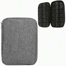 1 件优质涤纶表带收纳盒，松紧带和翻盖设计，兼容 /手表，小巧轻便的旅行盒，耐用的表带收纳盒，适合日常使用 - 12卡槽(無把手) - 查看 7