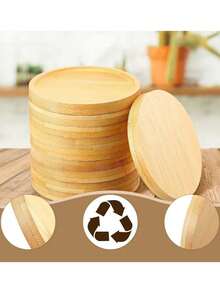 1个个性化杯垫，可印制您的名字，专属家庭成员杯垫，圆形木质杯垫，餐具隔热垫，杯子配件，几何形状，多种款式可选，家庭聚会必备，个性化厨房和餐厅配件，感恩节、情人节、新年、母亲节、父亲节的绝佳礼物 - 杏色 - 查看 6