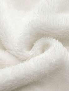 Autumn/Winter Thickened Half-Zip Hoodie Sweatshirt For Men, Wheat Ear Pattern, Heavyweight Loose Casual Jacket - White - View 7