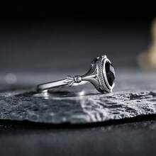 7*5mm Natural Gems Moonstone/Opal Stone Ring Aquamarine/Garnet/Diopside/Lapis S925 Sterling Silver Women's Jewelry Valentine's Day Gift Never Fade Valentines