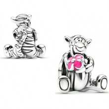 Jewelry Movie Heros Character Charms Women Bracelets And In 925 Sterling Silver,Mother's Day Birthday - Bùa hộ mệnh hình hổ hoa đỏ - Xem 1