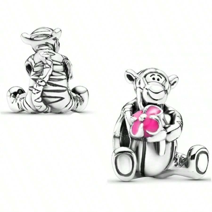Jewelry Movie Heros Character Charms Women Bracelets And In 925 Sterling Silver,Mother's Day Birthday - Bùa hộ mệnh hình hổ hoa đỏ - Xem 1