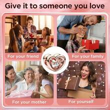 Jewelry Movie Heros Character Charms Women Bracelets And In 925 Sterling Silver,Mother's Day Birthday - 玫瑰金璀璨心形浮石吊墜 - 查看 10