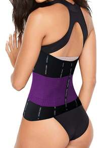 حزام مدرب الخصر ذو طبقتين، حزام ضاغط لتنحيف الخصر للتمرين والجري والياقة البدنية - يعزز التعرق ويشكل الخصر