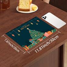 1 szt. mata pod garnek z motywem świątecznym, chłonna mata do suszenia z motywem świątecznym, mata do kuchni z motywem ekspresu do kawy, ręcznie robiona mata do odsączania kawy, mata podłogowa do kuchni, mata na stół jadalny, mata do suszenia naczyń na blacie kuchennym, mata śniadaniowa, żaroodporna mata antypoślizgowa do suszenia, mata do suszenia z ziemi okrzemkowej, zapobiega powstawaniu plam, superchłonna mata kuchenna, łatwa w czyszczeniu mata do suszenia naczyń, odpowiednia do kuchni, stołu jadalnego, kawiarni, baru, na święta, imprezy, do wystroju wnętrz, na prezenty świąteczne - Wielokolorowe - Zobacz 21