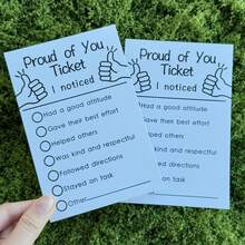 20 Pcs Minimalist Recognition Proud Of You Recognition Cards Minimalist Black & White Paper Employee, Worker, Student, Teacher Appreciation, Christmas Day, New Year's Day, Boxing Day, Halloween, Thanksgiving, Weddings
