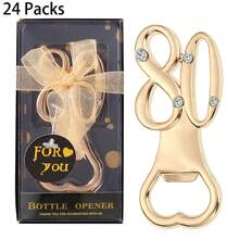 Apribottiglie per compleanno, inclusi 15, 18, 21, 30, 40, 50, 55, 60, 65, 70, 75, 80, 90, 100 anni, regali per feste di compleanno, anniversari di matrimonio o anniversari, decorazioni e souvenir per feste, regali per gli ospiti, regali per addio al nubilato e matrimonio, regali di San Valentino