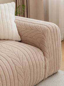 1 Stück einfarbige Plüsch Sofaüberwurf, weich & hautfreundlich, Jacquard Design, tierfreundlich, maschinenwaschbar, langanhaltend, Weihnachten Neujahr Feiertag Party Heimdekoration, Sofaschutz, passend für 1/2/3/4-Sitzer Sofa