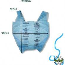 Compost, Lawn And Leaf Bags - 140 Pack Azul + 40x52cm - View 4