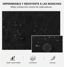 Delantal Mandil De Cocina Chef Trabajo Multiusos Ajustable e Impermeable - 1 - Ver 5