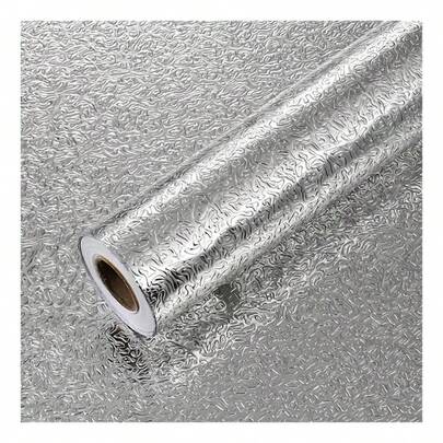 Papel tapiz adhesivo aluminio para cocina 60x440cm impermeable anti aceite resistente calor fácil limpiar decoración pared superficie renovaciones hogar