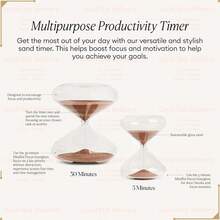 Local Devery-YOUBEI- Mindful Focus 5-Minute  Sand Timer, Desk Timer For Productivity And Time Management, Minimalist  Timer, Decorative Gifts, 3.3 (L) X 2.9 (W) Inches