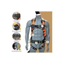 AFP Demon Comfortable Fall Protection Harness Kit – OSHA_ANSI PPE Full Body Safety Harness For Construction Work