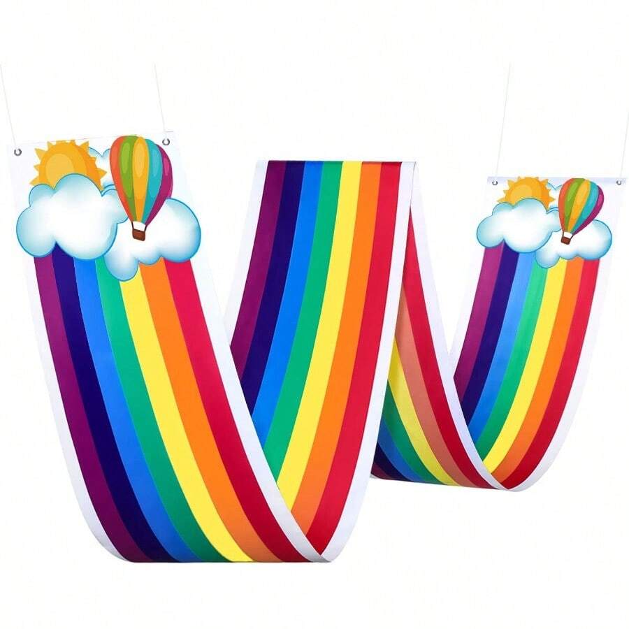 Blulu 1 Pc Rainbow Ceiling Decorations Rainbow Cloud Ceiling Garland Banner Hanging Bunting For Birthday Party Classroom Daycare And Nursery School Baby Shower Decorations# DOUYYY