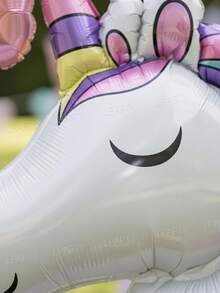 35pcs/Set Unicorn Theme Birthday Party Decorations, Including 32-Inch Gradient Number 0-9 Balloons, Giant Unicorn Shaped Balloon, 10-Inch Pink And Light Blue Star Balloons, 10-Inch Macaron Purple And Macaron Pink Latex Balloons, Suitable For Babyshower, Unicorn And Rainbow Theme Parties, Party Decorations