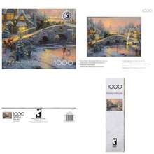 Ceaco - Silver Select - Kinkade - Spirit of - Rompecabezas de 1000 Piezas para Adultos, Rompecabezas desafiante Perfecto para Noches de Juego, tamao Acabado de 26.75x 19.75 - Espíritu de Navidad - Ver 1