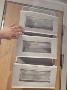 1个五层布料悬挂式收纳袋，门后多层悬挂式收纳袋，无纺布材质悬挂式收纳袋，容量大，适合居家卧室悬挂式收纳袋 - 灰色 - 查看 14