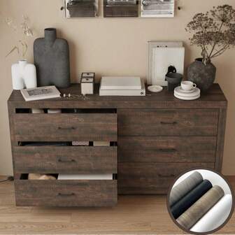 1pc 20cmx5m Window Sill Panel Self-Adhesive Paper Frame, Retro Style Imitation Wood Grain Self-Adhesive Door Frame Edge Banding, Contact Paper Peel Off Pasting Wallpaper, Wood Grain Repair Tape, Beautification Decoration Sticker, Used For Hiding Damage And Decorating Wooden Door And Window Frame Edge Banding Renovation Sticker, Window Sill Upgrade