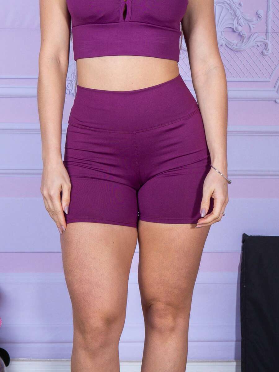 Women Sports Shorts - Morado - Ver 1