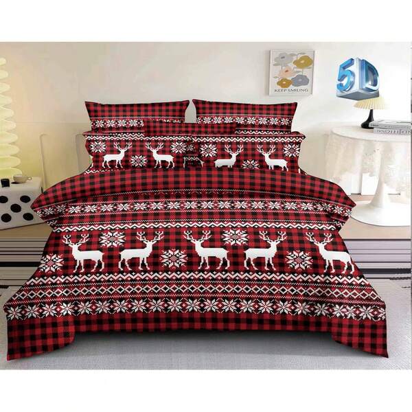 Conjunto de cama de Natal 160 cm 3 peças, 160 cm-1 peça, 70*80 cm-2 peças