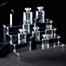 Acrylic Display Stand, Suitable For Toys, Food Desserts, Cupcakes, Perfumes, Colognes, Cosmetics, Can Be Used As Desktop Shelf Stand, Storage Box, Decorative Display Rack - Clear - View 4
