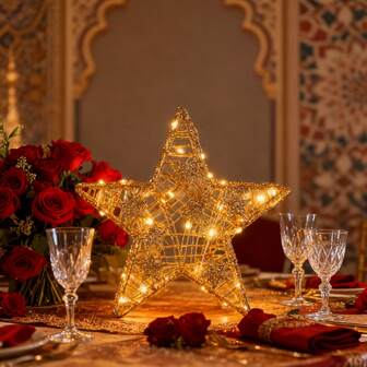 Stjärnljus är lämpliga för att dekorera hus, trädgårdar och festscener under jul, Ramadan och festliga fester.