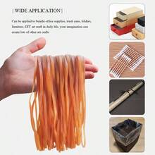 50 Pcs Large Rubber Bands Heavy Duty Trash Can Band Strong Elastic Bands Home Office Supplies, Garbage Cans, File Folders 8x 0.16 Inch