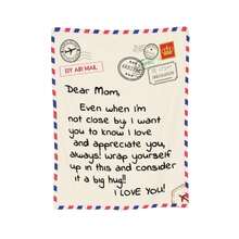 Throw Blankets Anniversary Birthday Gift For Mom From Daughter Son, Dear Mom Blanket For Mother's Day, Super Soft Flannel Throw Blankets For Christmas Valentines Day For Bed Couch