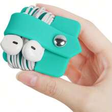 Earphone Cable Organizer, Earphone Holder, Earphone Cable Winder, Earphone Cable Manager, Christmas Gift - màu đen - Xem 10