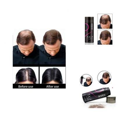 Polvo Orgánico para Cabello Sevich de 25 Gramos - Café Oscuro, Disimula Pérdida de Cabello y Aumenta Apariencia de Cantidad, para Todos Tipos de Cabello