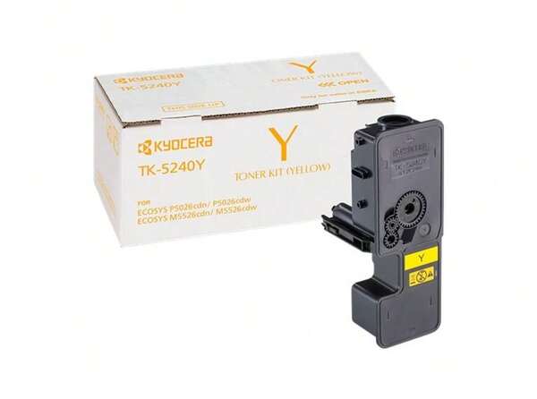 Cartuccia toner originale gialla Kyocera TK5240 - 1T02R7ANL0/TK5240Y
