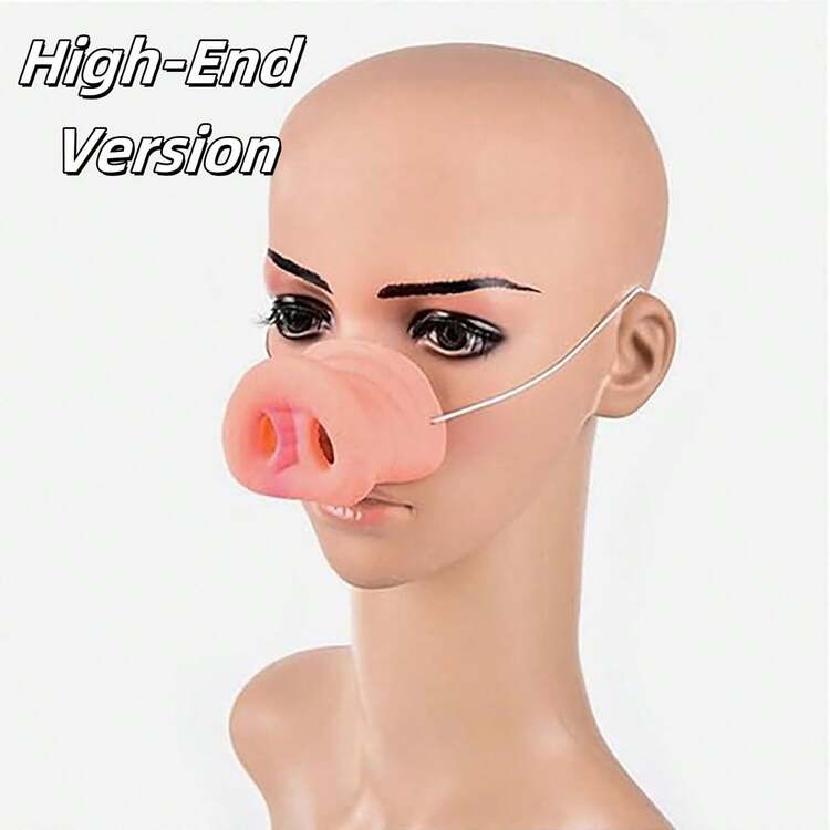 仿真猪鼻子恶作剧道具，派对舞台表演化妆道具装饰，恶作剧玩具，好礼物，节日万圣节好礼物 - 彩色 - 查看 11