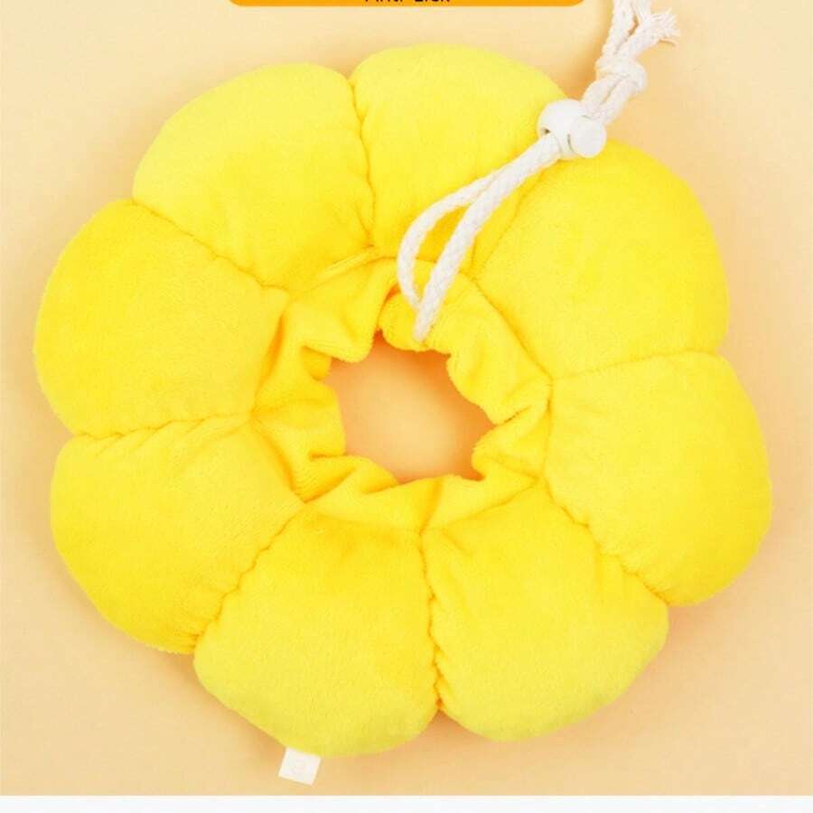 向日葵黄伊丽莎白项圈 柔软猫狗绝育羞耻项圈 防舔防抓宠物颈圈 - 彩色 - 查看 1