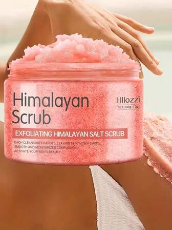 200克/7盎司盐磨砂膏，深层清洁和保湿，含有细盐，用于物理去角质，使浅米色更加光泽和光滑，适合所有浅米色肤色，并含有植物性鲸鱼油