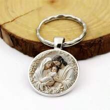 15 brelocuri religioase 2D plate cu tematică Iisus Hristos și etichetă de mulțumire, cadou creștin, potrivite pentru evenimente bisericești și accesorii zilnice pentru chei, accesorii auto, cadouri pentru femei și bărbați - Multicolor - Vizualizare 4