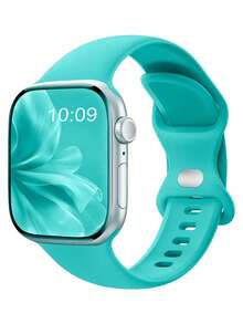 时尚运动硅胶表带，兼容 Series 11 10 9 8 7 6 SE SE2 SE3 Ultra 2 3 38mm 40mm 41mm 42mm 44mm 45mm 46mm 49mm，男女款优雅透气柔软腕带，轻巧舒适的替换表带，适合健身房跑步锻炼，耐用防汗日常表带，送给家人朋友的礼物 - 44/45/46/49/42mm(Series 3 2 1) - 查看 19