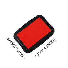 复古彩色水性印台，凹面设计 - 彩色 DIY 手指画印章伴侣，适合儿童、学生日记本墨水 - 彩色 - 查看 2