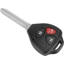 Acouto Estuche de 3 Botones para Llavero Carcasa para Llave de Coche Cubierta de Llavero de ABS Estuche Remoto para Llavero para Yaris Venza - 1 - Ver 6