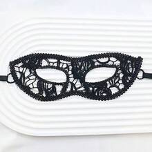 1 件黑色镂空蕾丝性感面具，适合化妆舞会、派对服装、角色扮演、万圣节、情人节 - 彩色 - 查看 17